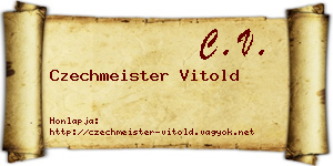 Czechmeister Vitold névjegykártya